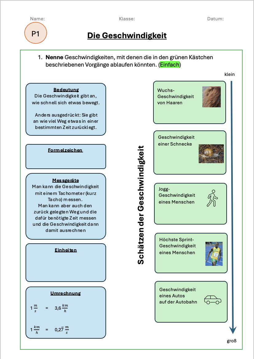 Kl6_00020_AB_Die Geschwindigkeit_Einführung_Anknüpfung_(leer)